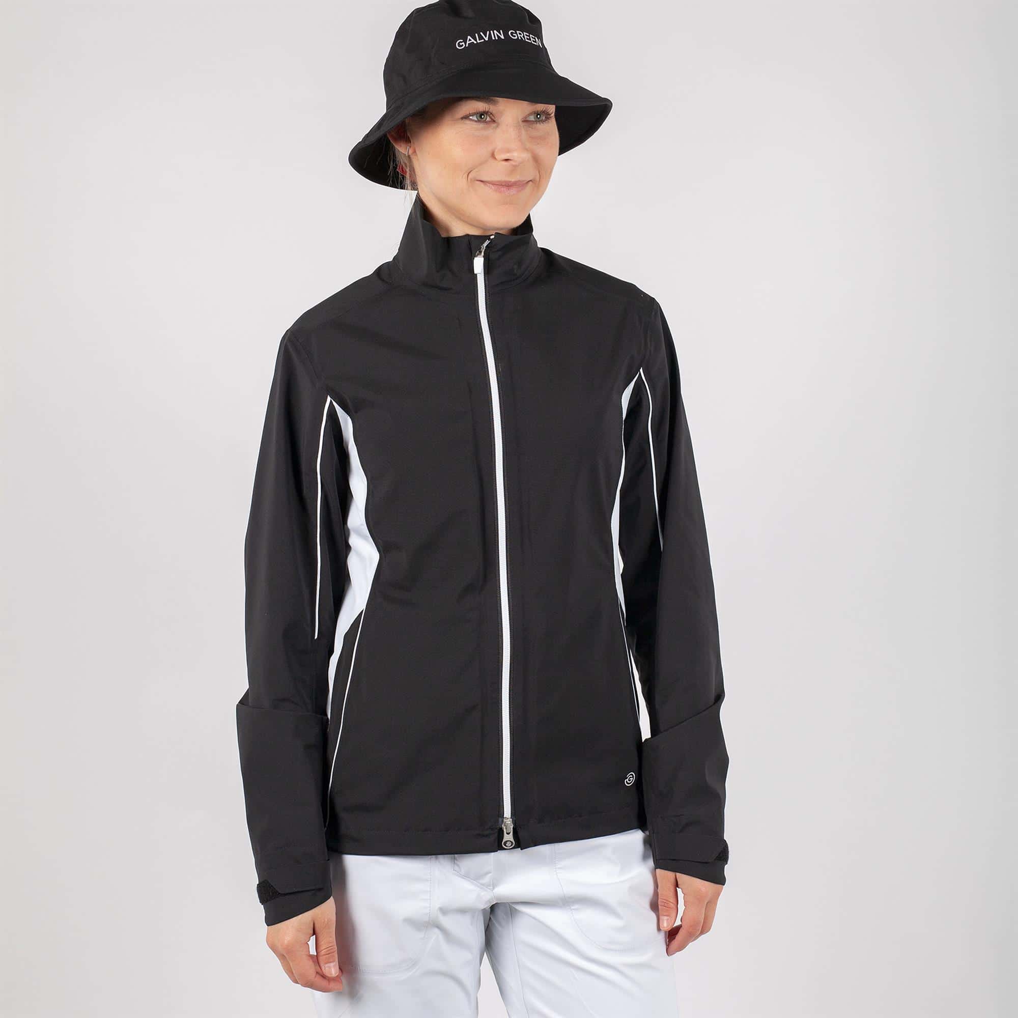Galvin Green Aila Gore-Tex Paclite Waterproof Ladies Golf Jacket Black/White